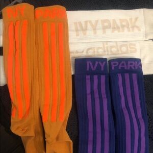 IVY PARK Men's Orange and Purple Athletic Socks